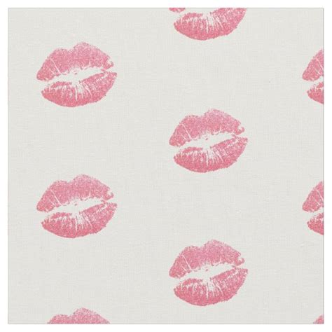 Red Lips Fabric Zazzle