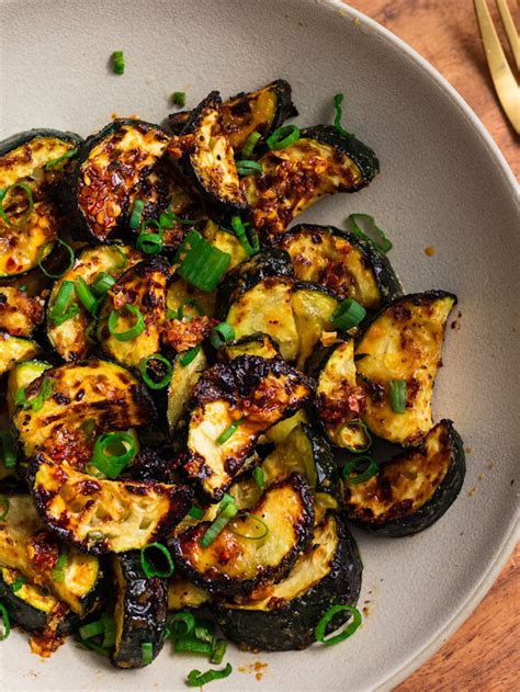 Air Fried Honey Garlic Zucchini Avocado Skillet