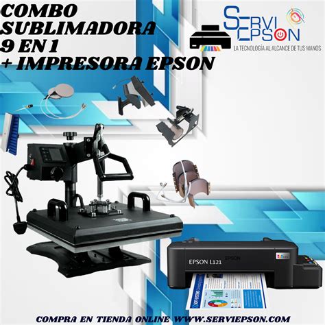 Mega Combo Plancha Sublimacion En Impresora Epson L Para