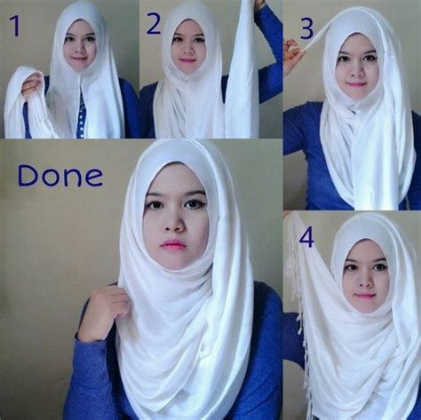 Simple Hijab Tutorial For Round Face