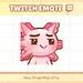 Twitch Emote Cute Axolotl Smug Face Smirk Emotes Cute Etsy