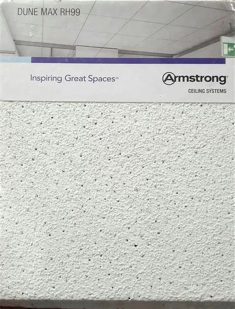 Exposed Grid Coated Armstrong Fiber False Ceiling Thickness 12mm