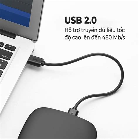 Cáp Chuyển đổi Ugreen Usb 2 0 Male To Male Cable 3m Black 30136 Cáp Chuyển đổi Ugreen