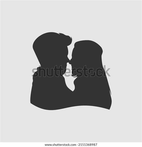 Illustration Design Couple Silhouette Stock Vector Royalty Free