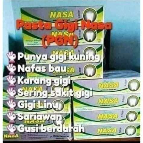 Jual Pasta Gigi Nasa Pgn Shopee Indonesia