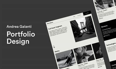 Figma Minimal Portfolio UI Design | UI4Free