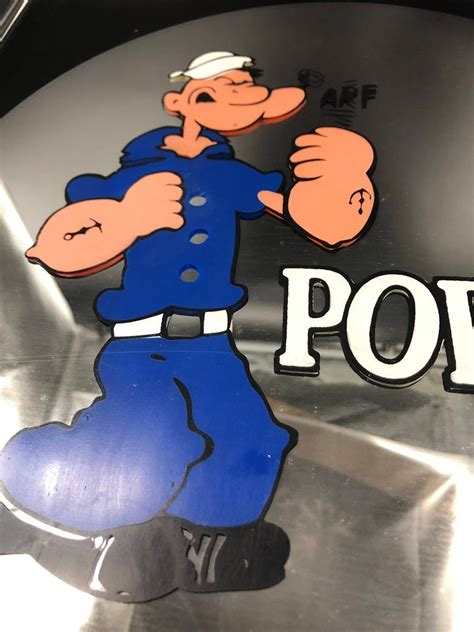 Vintage Mirror Popeye The Sailor Man Wall Mirror Etsy