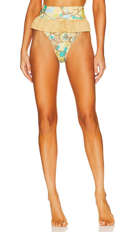 Andrea Iyamah Women S Lasa High Rise Bikini Bottoms In Ilia Print