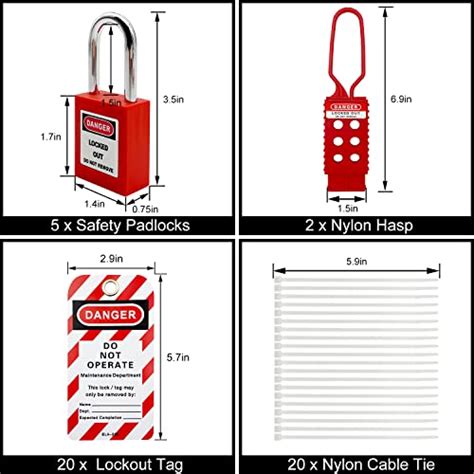 Safby Lockout Tagout Kit Electrical Loto Clamp On