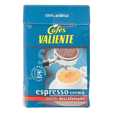 Cafés Valiente Café molido descafeinado para máquina espress 250 g