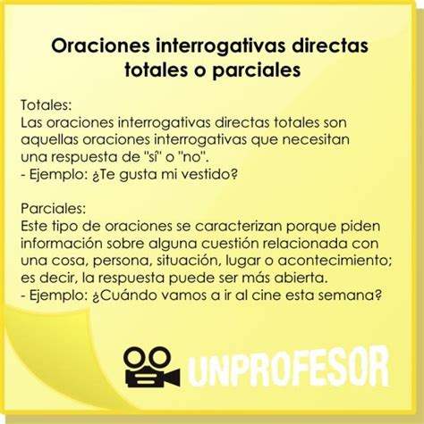 Oraciones interrogativas directas totales o parciales Qué son y ejemplos