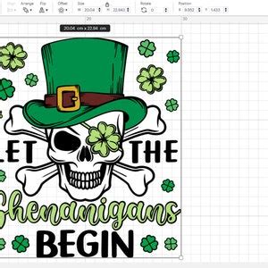 Let The Shenanigans Begin Svg Pirate Skull St Patricks Day Svg