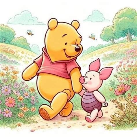 Пин от пользователя Cindy Walker на доске Winnie The Pooh в 2024 г Рисунки диснея Винни пух