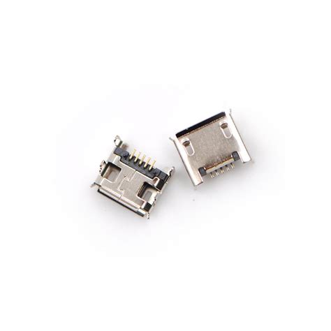 Cheap 10pcs Micro Usb Type B Female 5pin Dip Socket Jack Connector Port Charging Joom