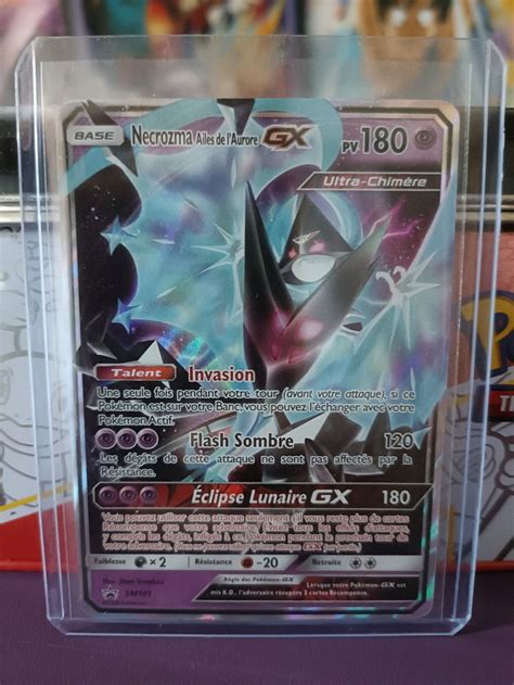 Carte Pokémon Necrozma Ailes de l Aurore GX SM101 Super rare FR Near