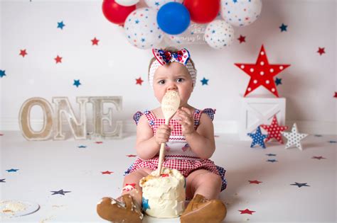 Avezano Independence Day Balloon Party Baby First Birthday Backdrop Fo