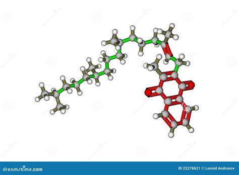 Molecular Structure Of Vitamin K1 (phylloquinone) Stock Image - Image ...