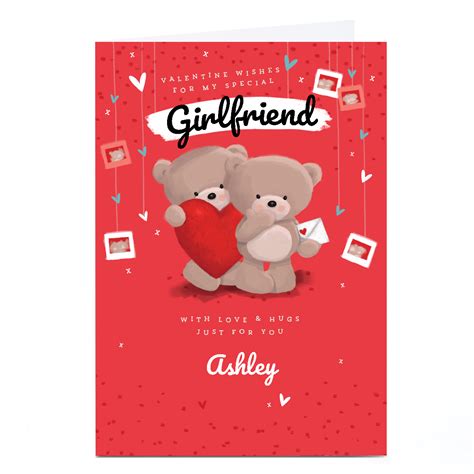 Buy Personalised Hugs Valentines Day Card Valentines Wishes