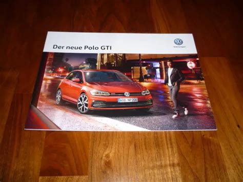 VW POLO GTI Prospekt Brochure Depliant Folleto 01 2018 EUR 4 79