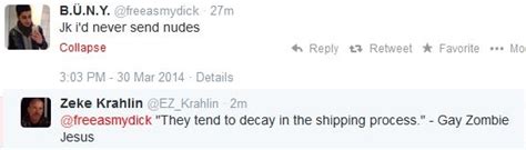 More Twitter Mischief W Gay Jebus ZekeBlog