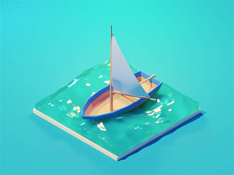 Free 3d Boat Scene
