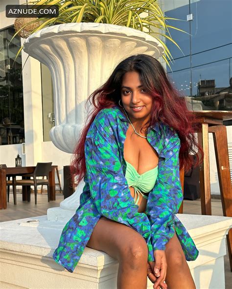 Keerthana Sugunasekar Seducing Green Bikini Shoot AZNude