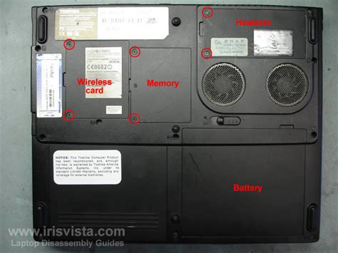 Toshiba Satellite A35 A30 disassembly guide