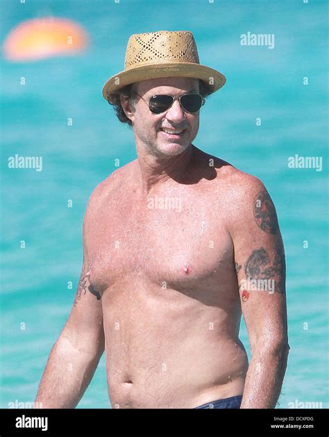 Red Hot Chili Peppers Drummer Chad Smith Enjoying Time At The Beach On St Barthelemy Island St