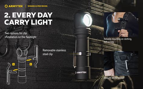 Wizard C Pro Nichia Magnet Usb High Cri Light Armytek