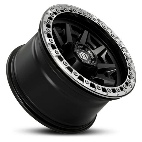 Black Rock Cage Beadlock Satin Black X X Wheel Tyre Package