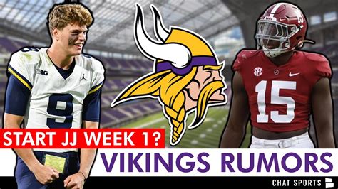 Major Vikings Rumors After Drafting J J Mccarthy Dallas Turner Youtube