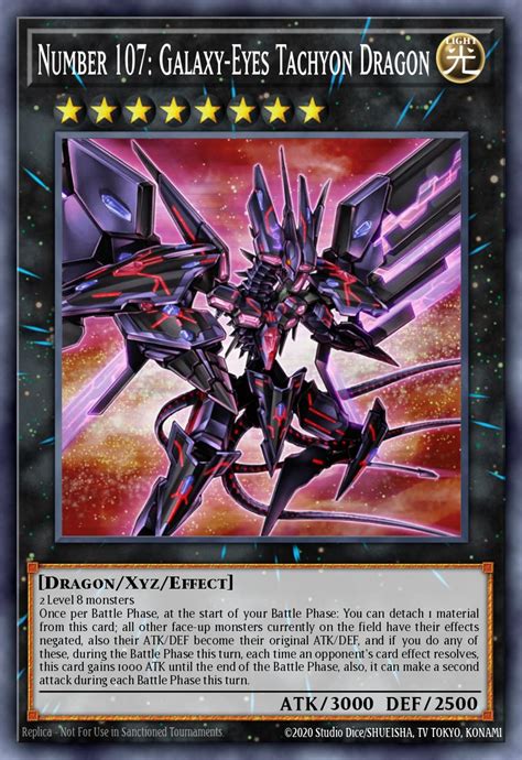 Number 107 Galaxy Eyes Tachyon Dragon Yu Gi Oh Card Database