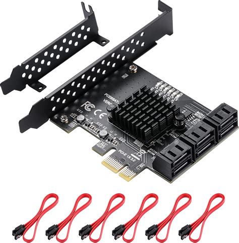 Amazon co jp MZHOU PCI Express SATA3 0 増設ボード 6ポートSATAカード 6Gbps PCI E