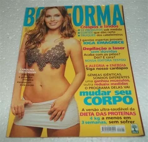 Revista Boa Forma Edição 194 ano 18 nº 8 carolina Dieckman