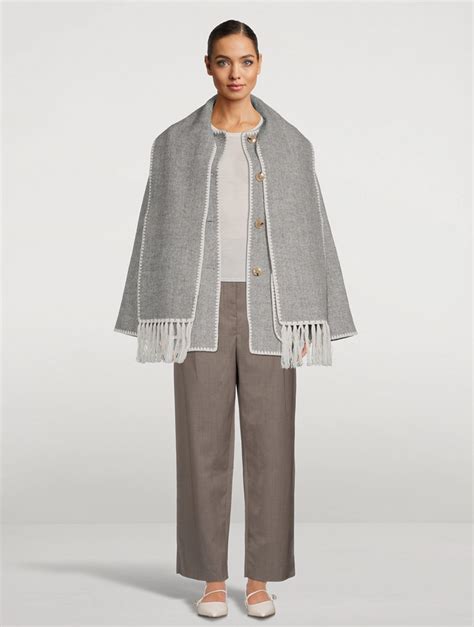 TotÊme Embroidered Scarf Jacket Holt Renfrew