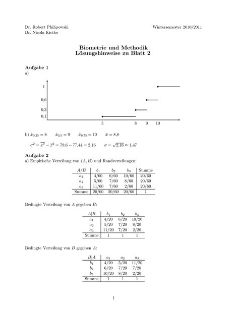 Loesungen Blatt Klausur Dr Robert Philipowski Wintersemester