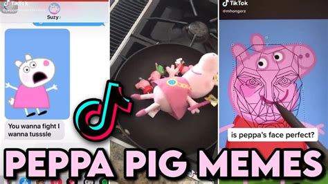 Peppa Pig Memes Tiktok Compilation Youtube Pig Memes Peppa Pig