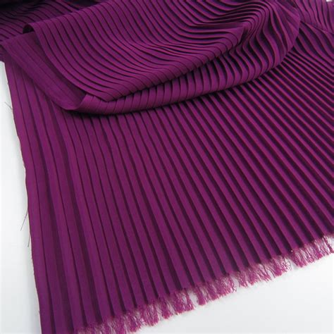 Pleated Chiffon Fabric By The Yard Chiffon Cloth Vertical Crease