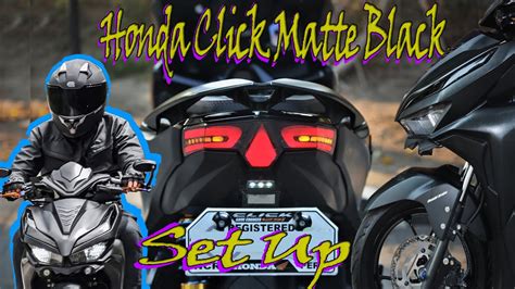 Honda Click 125i Matte Black Set Up Youtube