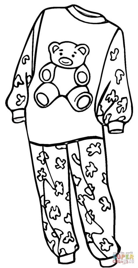 Coloriage Pijama De Fille Coloriages à Imprimer Gratuits