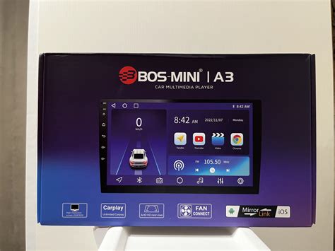 9'' Магнитола Bos-Mini A3 2/32 GB с CarPlay и Android AUTO2 DIN ...