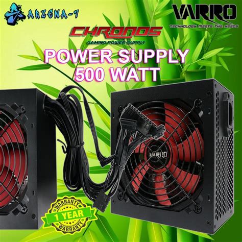 Jual Power Supply Varro Chronos Watt Gaming Kabel Flat Shopee