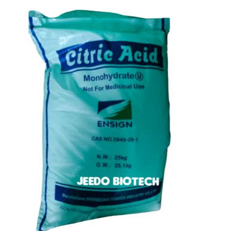 Citric Acid Crystal Packaging Size 25kg At ₹ 68kg In