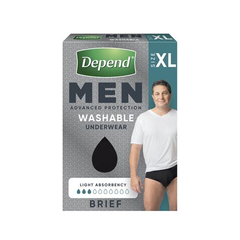 Buy Depend Men Real Fit Washable Brief Extra Large 1 pack | Coles