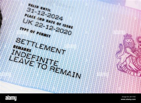 Indefinite Leave To Remain