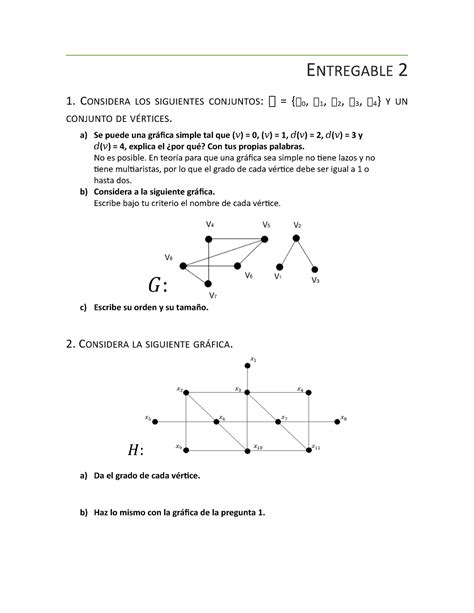 Entregable Matematicas Discretas Entregable Considera Los