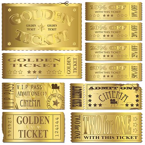 Golden Ticket Illustrations, Royalty-Free Vector Graphics & Clip Art ...