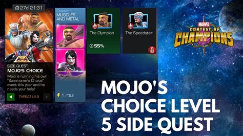 Mojos Choice Level 5 Side Quest Mcoc Marvel Contest Of Champions Youtube