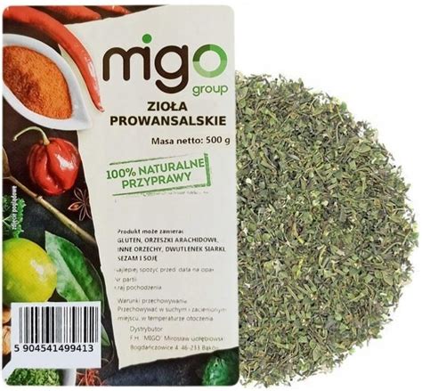 Migogroup Zio A Prowansalskie Aromatyczne Przyprawa G Ceny I