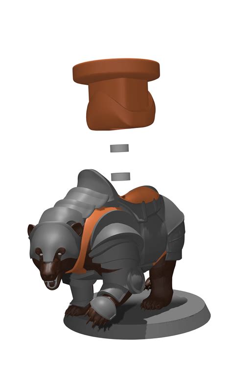 Free Stl File Armored Bear・3d Printing Template To Download・cults